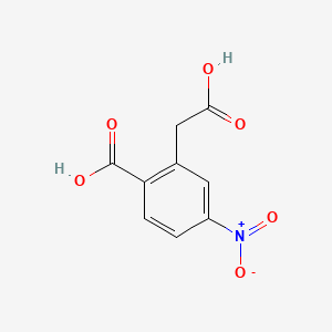 2-(Carboxymethyl)-4-nitrobenzoic acid chemical structure (CAS 39585-32-5)