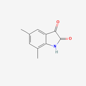5,7-Dimethylindoline-2,3-dione chemical structure (CAS 39603-24-2)