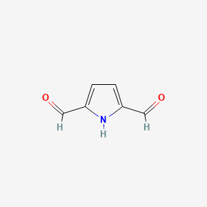 1H-Pyrrole-2,5-dicarbaldehyde chemical structure (CAS 39604-60-9)