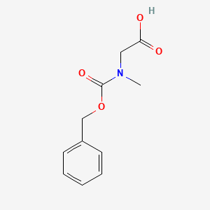 N-((Benzyloxy)carbonyl)-N-methylglycine chemical structure (CAS 39608-31-6)