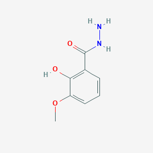 2-Hydroxy-3-methoxybenzohydrazide chemical structure (CAS 39635-16-0)
