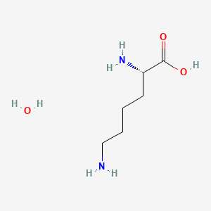 L-Lysine hydrate chemical structure (CAS 39665-12-8)