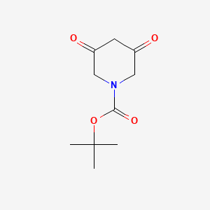 tert-Butyl 3,5-dioxopiperidine-1-carboxylate chemical structure (CAS 396731-40-1)