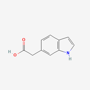 2-(1H-Indol-6-yl)acetic acid chemical structure (CAS 39689-58-2)