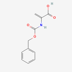 2-(((Benzyloxy)carbonyl)amino)acrylic acid chemical structure (CAS 39692-63-2)