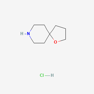 1-Oxa-8-azaspiro[4.5]decane hydrochloride chemical structure (CAS 3970-79-4)