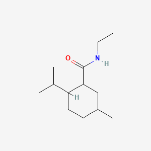 N-Ethyl-2-isopropyl-5-methylcyclohexanecarboxamide chemical structure (CAS 39711-79-0)