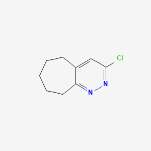 3-Chloro-6,7,8,9-tetrahydro-5H-cyclohepta[c]pyridazine chemical structure (CAS 39715-70-3)