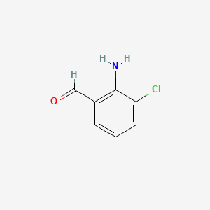 2-Amino-3-chlorobenzaldehyde chemical structure (CAS 397322-82-6)