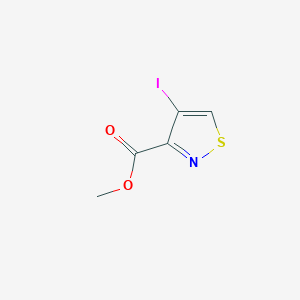 Methyl 4-iodo-1,2-thiazole-3-carboxylate chemical structure (CAS 397329-61-2)