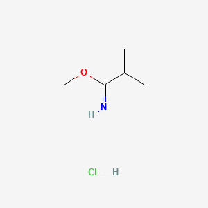 Methyl isobutyrimidate hydrochloride chemical structure (CAS 39739-60-1)