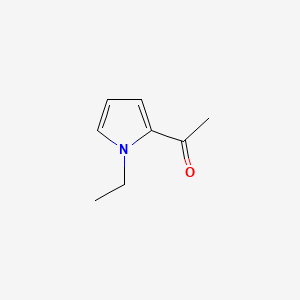 1-(1-Ethyl-1H-pyrrol-2-yl)ethanone chemical structure (CAS 39741-41-8)