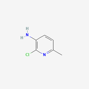 3-Amino-2-chloro-6-picoline chemical structure (CAS 39745-40-9)