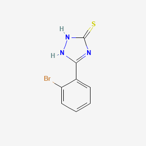 5-(2-Bromophenyl)-4H-1,2,4-triazole-3-thiol chemical structure (CAS 39751-84-3)