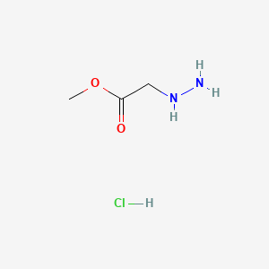 Methyl 2-hydrazinylacetate hydrochloride chemical structure (CAS 39753-78-1)