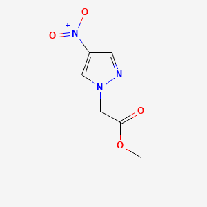 Ethyl 2-(4-nitro-1H-pyrazol-1-yl)acetate chemical structure (CAS 39753-81-6)