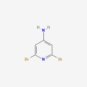 2,6-Dibromopyridin-4-amine chemical structure (CAS 39771-34-1)