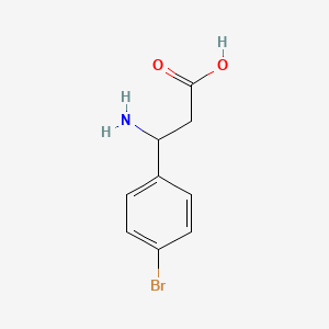3-Amino-3-(4-bromophenyl)propionic acid chemical structure (CAS 39773-47-2)