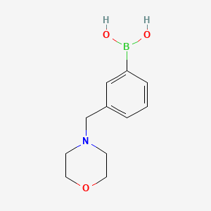 (3-(Morpholinomethyl)phenyl)boronic acid chemical structure (CAS 397843-58-2)