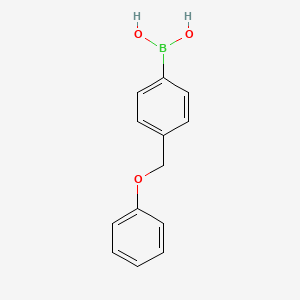 (4-(Phenoxymethyl)phenyl)boronic acid chemical structure (CAS 397843-61-7)
