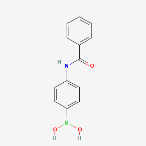 (4-Benzamidophenyl)boronic acid chemical structure (CAS 397843-80-0)