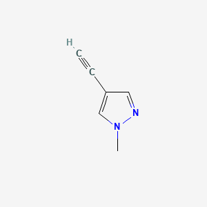 4-Ethynyl-1-methyl-1H-pyrazole chemical structure (CAS 39806-89-8)