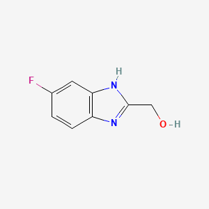 (5-Fluoro-1H-benzo[d]imidazol-2-yl)methanol chemical structure (CAS 39811-07-9)