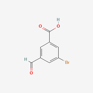 3-Bromo-5-formylbenzoic acid chemical structure (CAS 398119-27-2)