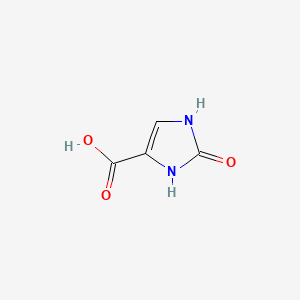 2-Oxo-2,3-dihydro-1H-imidazole-4-carboxylic acid chemical structure (CAS 39828-47-2)