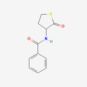 N-(2-Oxotetrahydrothiophen-3-yl)benzamide chemical structure (CAS 39837-09-7)