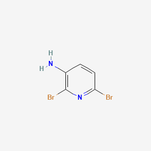 2,6-Dibromopyridin-3-amine chemical structure (CAS 39856-57-0)