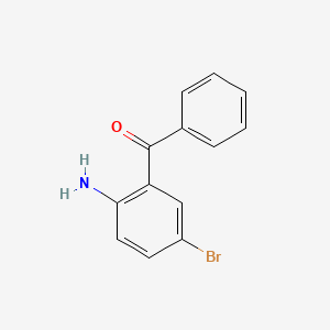 2-Benzoyl-4-bromoaniline chemical structure (CAS 39859-36-4)