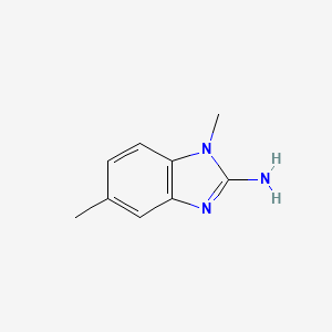 1,5-Dimethyl-1H-benzo[d]imidazol-2-amine chemical structure (CAS 39860-12-3)