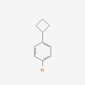 1-Bromo-4-cyclobutylbenzene chemical structure (CAS 39868-71-8)
