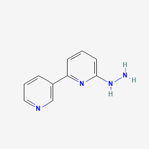 6-Hydrazineyl-2,3'-bipyridine chemical structure (CAS 39883-46-0)