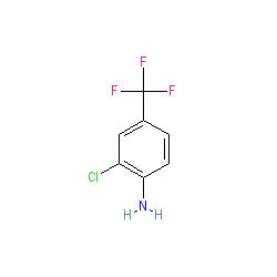2-Chloro-4-(trifluoromethyl)aniline chemical structure (CAS 39885-50-2)