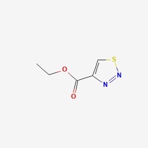 Ethyl 1,2,3-thiadiazole-4-carboxylate chemical structure (CAS 3989-36-4)