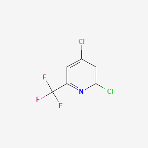 2,4-Dichloro-6-(trifluoromethyl)pyridine chemical structure (CAS 39891-02-6)