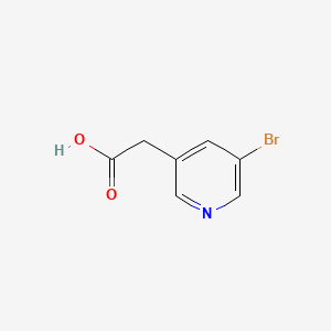 5-Bromo-3-pyridylacetic acid chemical structure (CAS 39891-12-8)