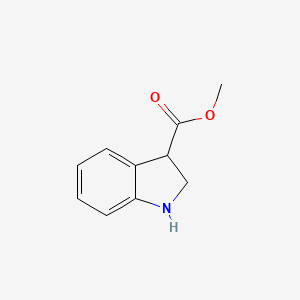 Methyl indoline-3-carboxylate chemical structure (CAS 39891-71-9)