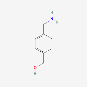 (4-(Aminomethyl)phenyl)methanol chemical structure (CAS 39895-56-2)