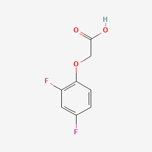 2-(2,4-Difluorophenoxy)acetic acid chemical structure (CAS 399-44-0)