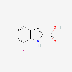 7-Fluoro-1H-indole-2-carboxylic acid chemical structure (CAS 399-67-7)