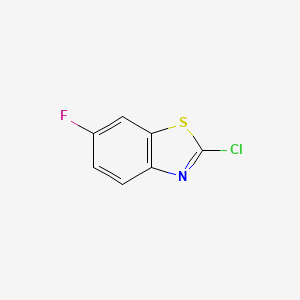 2-Chloro-6-fluorobenzo[d]thiazole chemical structure (CAS 399-74-6)