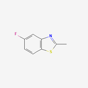 5-Fluoro-2-methylbenzothiazole chemical structure (CAS 399-75-7)
