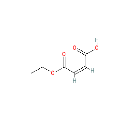 Maleic acid monoethyl ester chemical structure (CAS 3990-03-2)