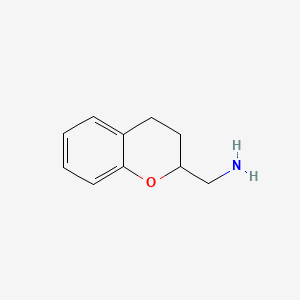 Chroman-2-ylmethanamine chemical structure (CAS 3990-59-8)