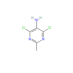 4,6-Dichloro-2-methylpyrimidin-5-amine chemical structure (CAS 39906-04-2)