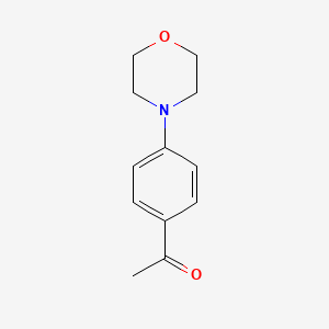 4'-Morpholinoacetophenone chemical structure (CAS 39910-98-0)