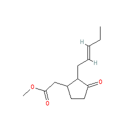 Methyl 2-(3-oxo-2-(pent-2-en-1-yl)cyclopentyl)acetate chemical structure (CAS 39924-52-2)